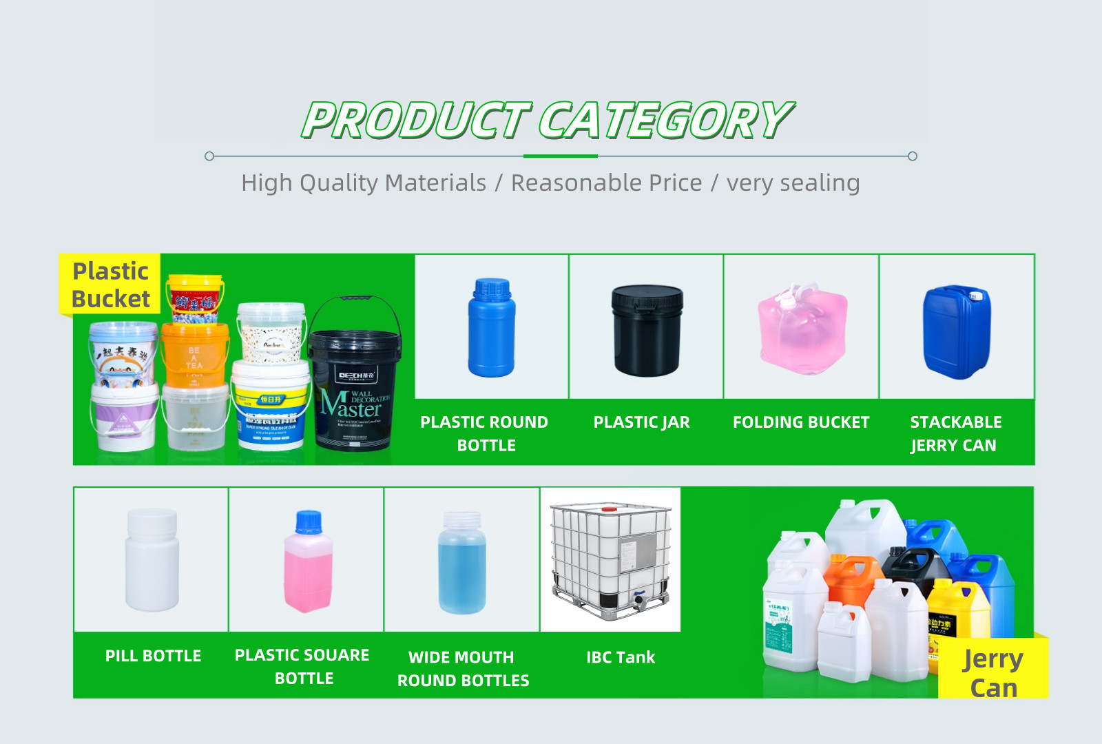 calidad Cubo de plástico para alimentos fábrica