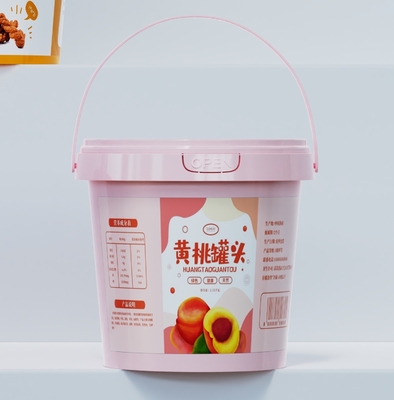 comprar Calidad alimenticia IML 7 galones de plástico cubo para almacenamiento de mantequilla de chocolate con tapas Fabricación en línea