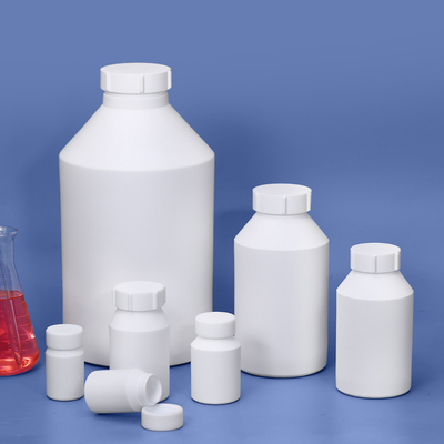 comprar Botella de PTFE de plástico blanco boca ancha para reactivo de laboratorio 50ML-20L Fabricación en línea