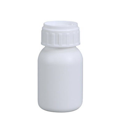 comprar Botella redonda fluorada de HDPE portátil de 50 ml para la distribución de medicamentos agrícolas Fabricación en línea