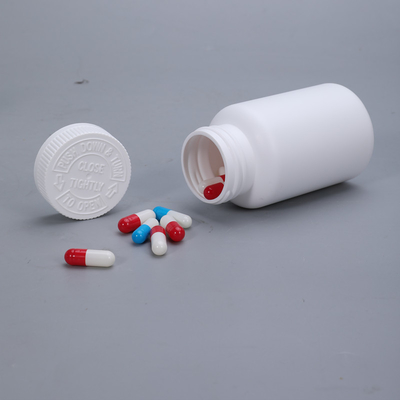 comprar Botella redonda industrial Vitamina cápsula Botella de plástico con tapa de tornillo para medicina Fabricación en línea