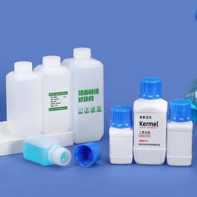 comprar Contenedores de plástico de laboratorio con reactivo químico de plástico translúcido de HDPE 1L Fabricación en línea