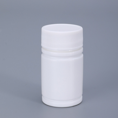 comprar Embalaje industrial Botella redonda de pastillas de calidad alimentaria de HDPE de 20 ml con tapa de papel de aluminio Fabricación en línea