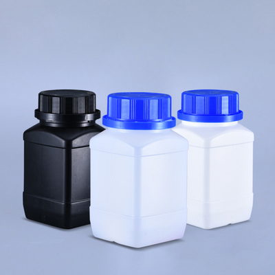 comprar 1 litro de botellas de laboratorio de HDPE cuadrada de plástico de grado alimenticio Reactivo químico líquido embalaje Fabricación en línea