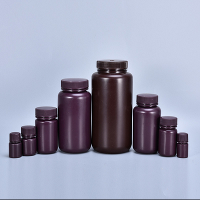comprar Botella de reactivo de ámbar marrón de plástico con tapa de tornillo de 100 ml para la industria química Fabricación en línea