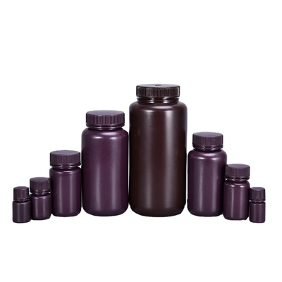 comprar Logotipo personalizado 250 ml de boca ancha de plástico de botella de reactivo transparente con tapa para medicina Fabricación en línea