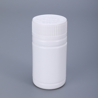 comprar Botella redonda de pastillas de HDPE blanco de 112 ml con tapa a prueba de niños Fabricación en línea