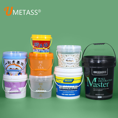 comprar 2L Clear Plastic Bucket for Customized Logo Yogurt Liquid Packaging and Seal Lid (Cubo de plástico claro para logotipo personalizado) Fabricación en línea