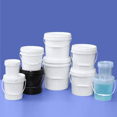 comprar 100% material de calidad alimentaria 1L balde de plástico transparente con balde de etiqueta de impresión personalizada Fabricación en línea