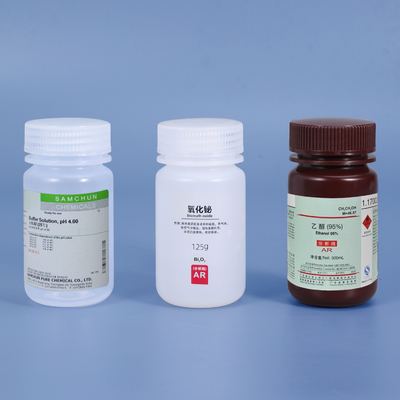 comprar Contenedor de plástico de boca ancha de PP botella de reactivo de 125 ml para muestra de líquido químico de laboratorio Fabricación en línea