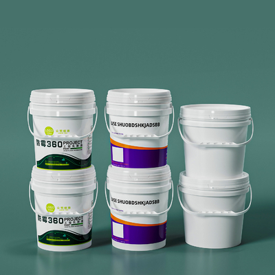comprar 20L de 5 galones de plástico redondo cubo de pintura de PP para alimentos grado de embalaje grueso contenedor Fabricación en línea