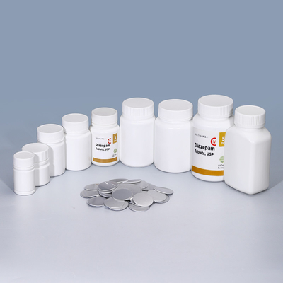 comprar Botella de pastillas con tapa para cápsulas de aluminio blanco de 50 ml Fabricación en línea
