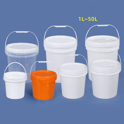 comprar 1L-50L de calidad alimenticia PP balde redondo de pintura de plástico espesado balde para tambores baldes barricas Fabricación en línea