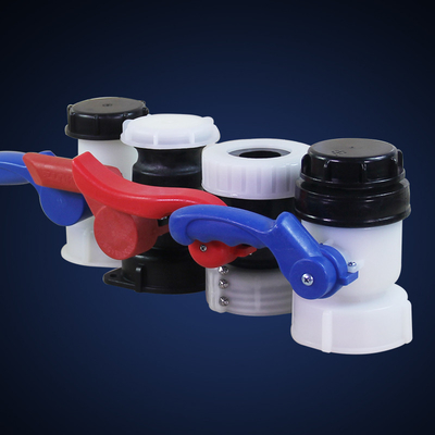 comprar Válvula de bolas de plástico DN40 DN50 DN80 IBC Contenedor de tanque con estructura de mariposa Fabricación en línea