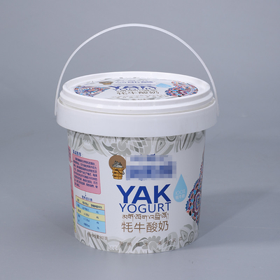 comprar IML redondo PP plástico cubo de helado con tapa y mango 100% material redondo Fabricación en línea