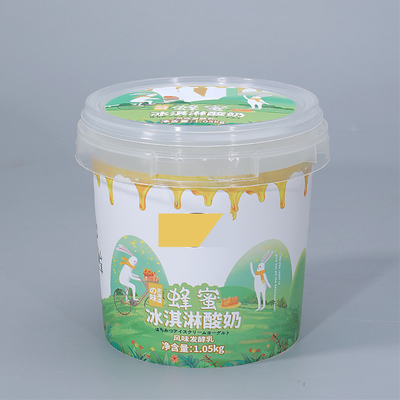 comprar Envases de galletas herméticas de 500 ml de PP envases de plástico envases de almacenamiento de alimentos con tapa redonda Fabricación en línea