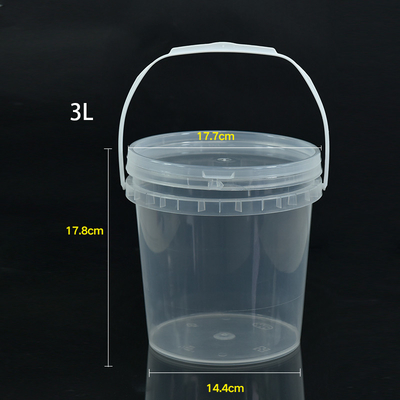 comprar Contenedor de cubos de ordeño de plástico de PP transparente personalizado para pollo frito y palomitas de maíz Fabricación en línea