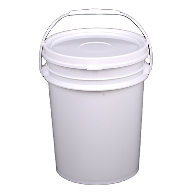 comprar Cubo de pescado redondo blanco de 5 kg reutilizable e inquebrantable con tapa y mango Fabricación en línea