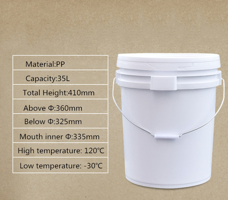 comprar Balde redondo transparente para niños juguetes embalaje 35L 7 galones de plástico reciclado Fabricación en línea