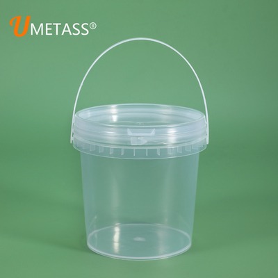 comprar 1L de plástico redondo de la tina para el embalaje de miel de dulces de chocolate, caramelo, mermelada, mantequilla, helados, galletas Fabricación en línea