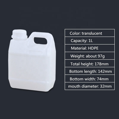 comprar Calidad de alimento cubo personalizado 1L 5 litros de plástico Jerry puede para químicos Fabricación en línea