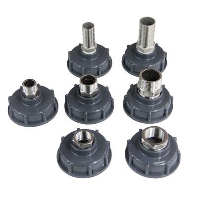 comprar Adaptador de tanque IBC negro con hilo S60X6 a 1 2