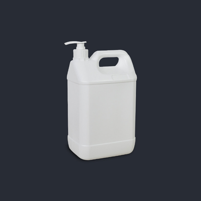 comprar 100% de material plástico 4L HDPE Blanco claro Jerry puede botella con bomba y plástico Fabricación en línea
