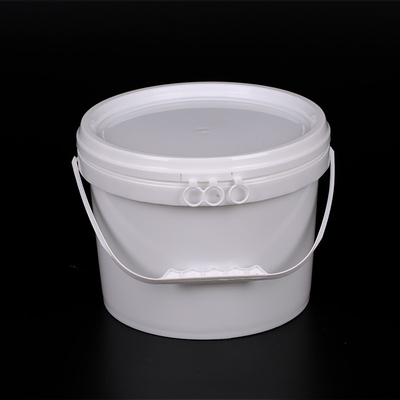 comprar Material PP de grado alimenticio Contenedor de plástico redondo de 6L para embalaje de pintura líquida de agua Fabricación en línea