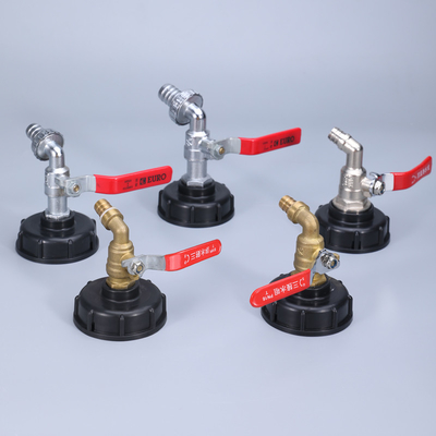 comprar Conexión de brida Adaptador de grifo de tanque de agua 1/2 3/4 INCH piezas de ajuste de válvula de latón de hierro Fabricación en línea