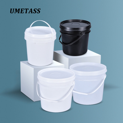 comprar Suministrado 4L cubo de plástico redondo para la capacidad de embalaje de líquido químico y la muestra Fabricación en línea