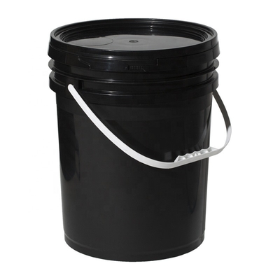 comprar Polipropileno negro moldeado plástico contenedor cubo de cubo con tapa de mango 1-50L Fabricación en línea