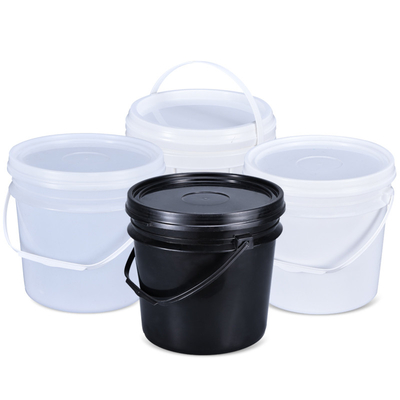 comprar Embalaje de alimentos Cubo de pintura de plástico de 4L con tapa y mango Logotipo del cliente aceptable Fabricación en línea