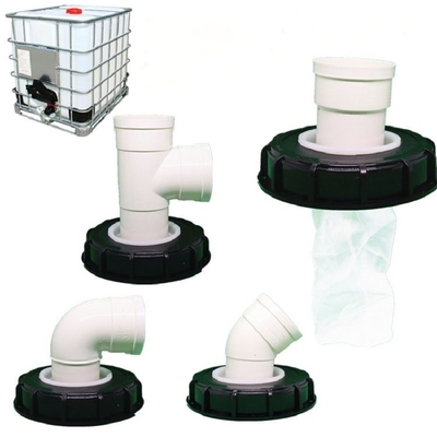 comprar Muestra de personalización IBC tanque Codo de tubería de ajuste y piezas de plomería de ajuste 24.5cm Fabricación en línea