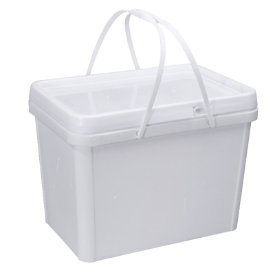 comprar 1.5L-25L Cuadrado rectángulo PP cubo con tapa para pantalla de seda / transferencia de calor de impresión Fabricación en línea