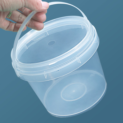 comprar Cubo de plástico de 1L de color personalizado con tapa para guardar y conservar salsa de pimienta negra Fabricación en línea