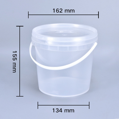 comprar Cubo de plástico de 2L de capacidad con tapa para queso y crema almacenamiento de calidad alimentaria logotipo personalizado Fabricación en línea