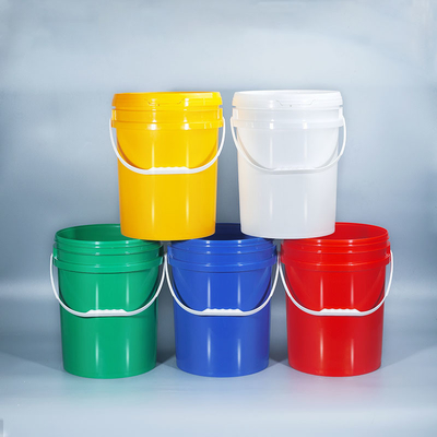 comprar Calidad alimenticia segura 5 litros de impresión de pantalla de seda cubo de plástico para pintura contenedor de palomitas de maíz Fabricación en línea