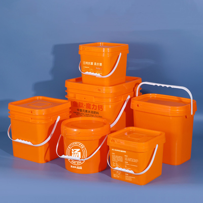 comprar Cubo de hielo de plástico acrílico de 8 litros de color blanco / amarillo Fabricación en línea