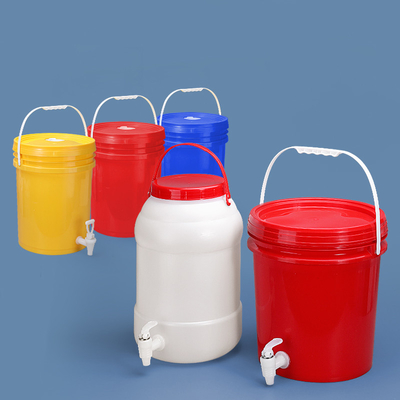 comprar Dispensador de bebidas de grado alimenticio 5 galones de plástico cubo con mango y tapas logotipo personalizado Fabricación en línea
