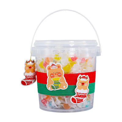 comprar Cubo de almacenamiento de alimentos de plástico de especificaciones múltiples con tapa de anillo de tira y logotipo personalizado Fabricación en línea