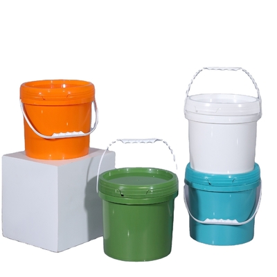 comprar Baldes de plástico de 5L con tapas de grado alimenticio para almacenamiento de líquidos envasado color personalizado Fabricación en línea