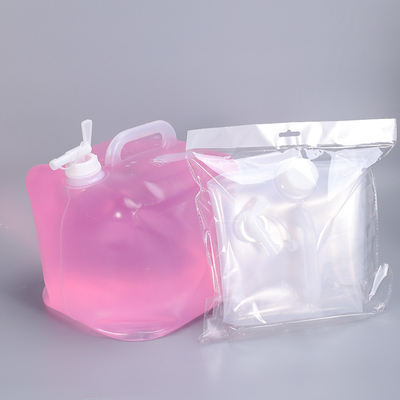 comprar GB 4806.7-2016 Certificado Cubo plegable de gasolina de plástico con grifo 5L Fabricación en línea