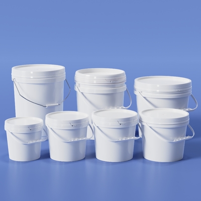 comprar Almacenamiento de alimentos de 3L Balde de PP fácil de tirar Baldes de plástico Blanco Negro Azul Fabricación en línea
