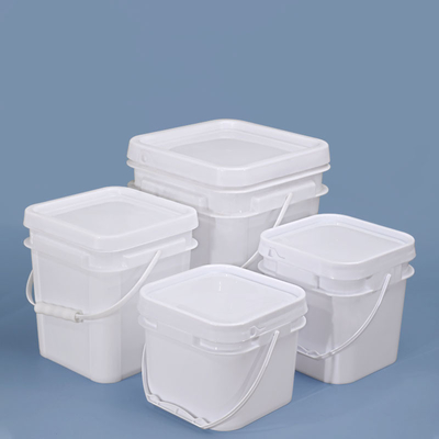 comprar 2.5L cuadrados de plástico a granel baldes de cubos de color verde amarillo negro Fabricación en línea