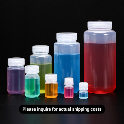 comprar Botella de reactivo de cuello ancho de 250 ml Botellas de muestra de plástico de polipropileno de PP Fabricación en línea