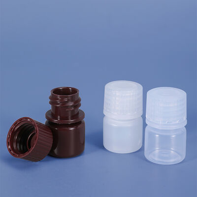 comprar laboratory Use PP Plastic Reagent Bottles Vials with 5ml Capacity and Screw Cap in Transparent Brown Color Sealing Type Fabricación en línea