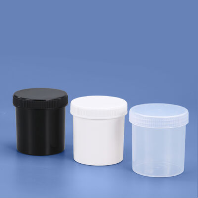 comprar 250ml Food Grade Plastic Jars White Black Transparent Small Plastic Pails Canning Fabricación en línea