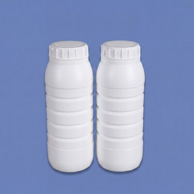 comprar Contenedor de plástico HDPE de botella de alta barrera de coex con tapa de tornillo de revestimiento de papel de aluminio para líquidos químicos Fabricación en línea