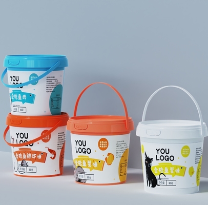 Cubo transparente 300ml-5L para mantequilla de maní mantequilla de karité salsas alimenticias embalaje buen sellado -20C-120C