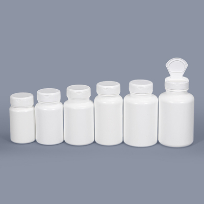 Impresión de logotipos Flip Top Cap Botellas de pastillas para envases de almacenamiento farmacéutico